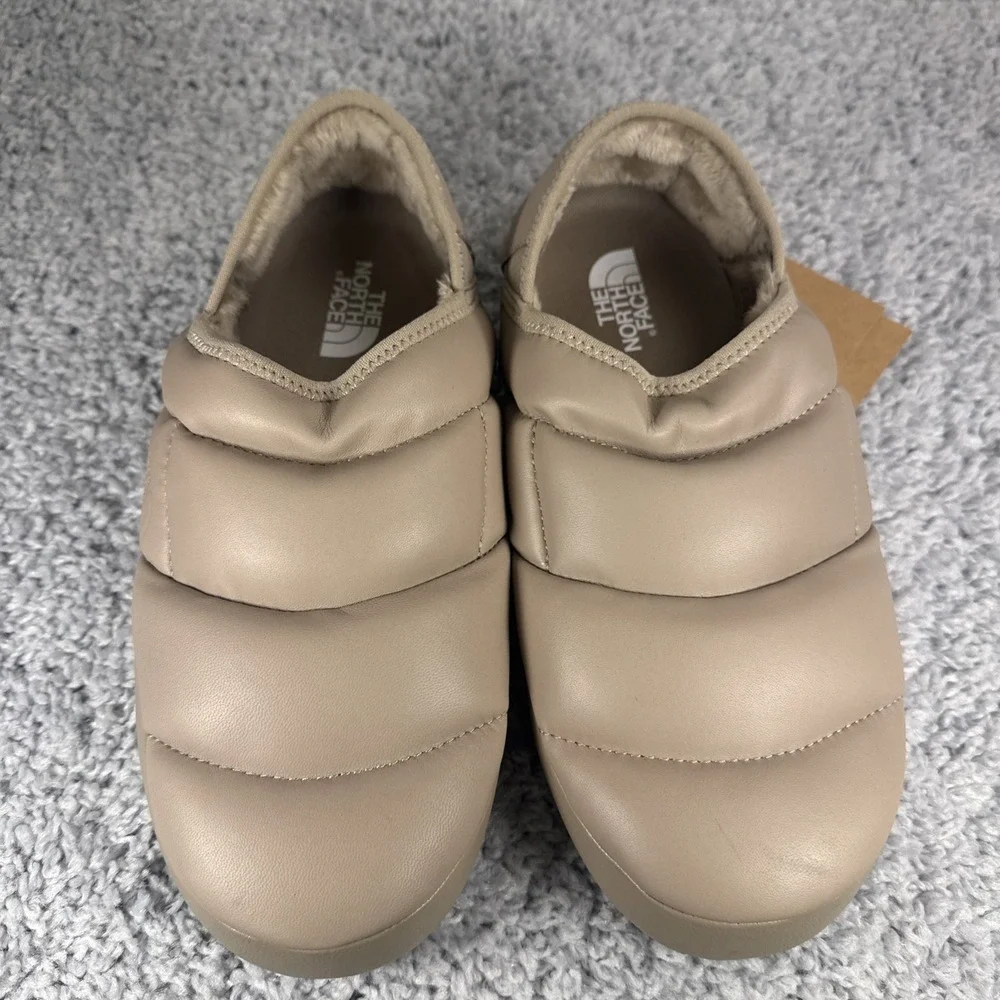 The North Face ThermoBall Traction Mule Leather Mushroom Grey Mens 9/Womens 11
